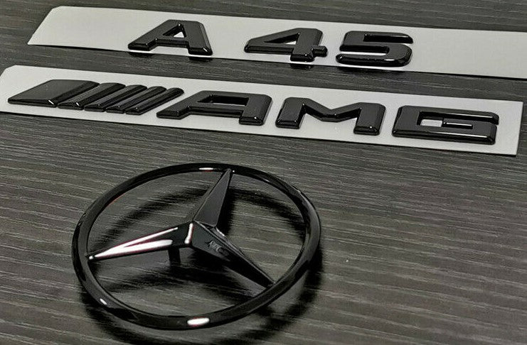 Mercedes A-Class (W176) A45 AMG Replacement Boot Badge Set - Gloss