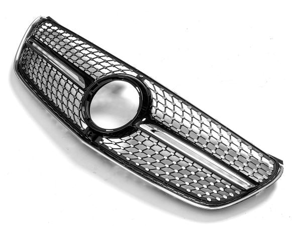 【537】Mercedes Benz V Class W447 フロントグリル Mercedes V-Class (W447) Front Diamond Style Grille - Black – Auto M