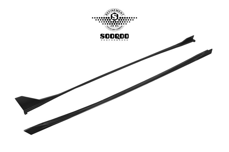 Audi RS3 (8Y) SOOQOO Side Skirt Extension Set - Dry Carbon