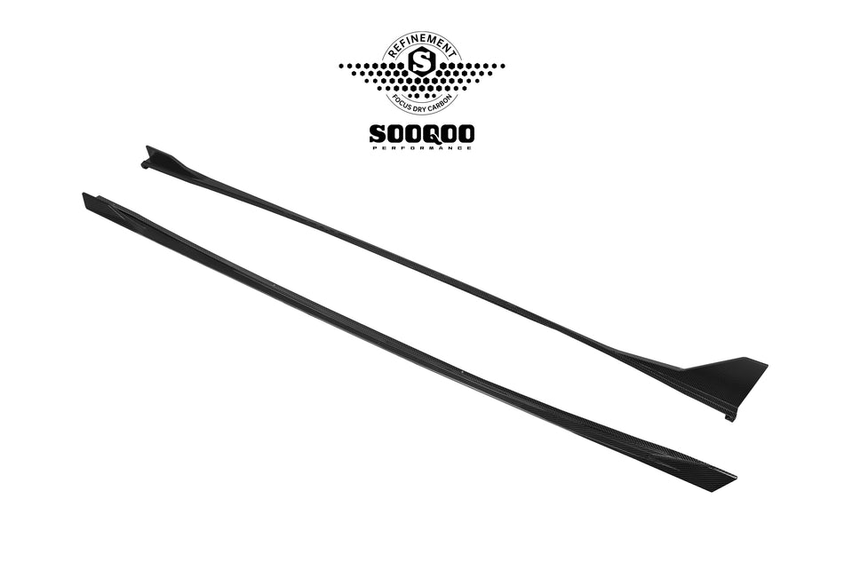 Audi RS3 (8Y) SOOQOO Side Skirt Extension Set - Dry Carbon