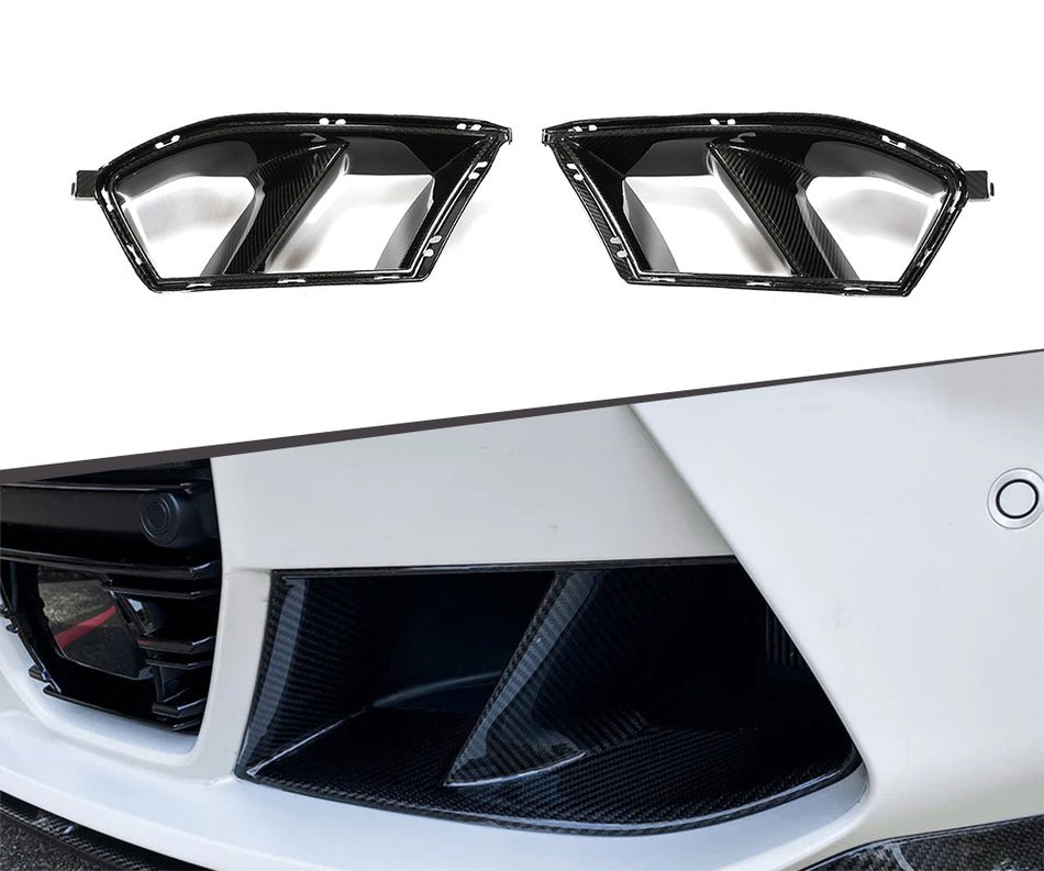 BMW M3 (G80) M Performance Style Front Bumper Air Duct Set - Carbon