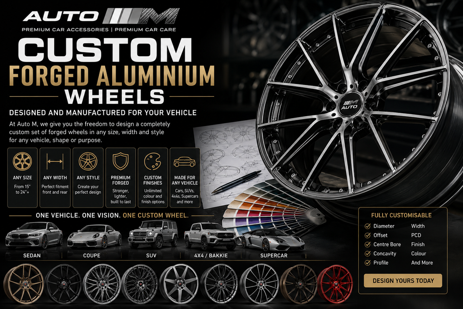 Auto M Bespoke Forged Aluminium Wheels – Custom Designed & Manufactured
