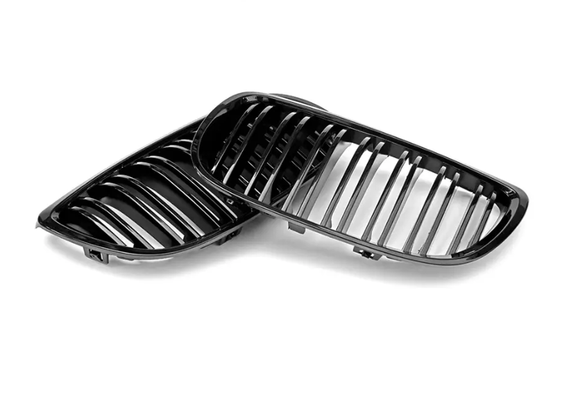 BMW 3 Series (E92) LCI M Performance Dual Slat Front Grille - Gloss Black