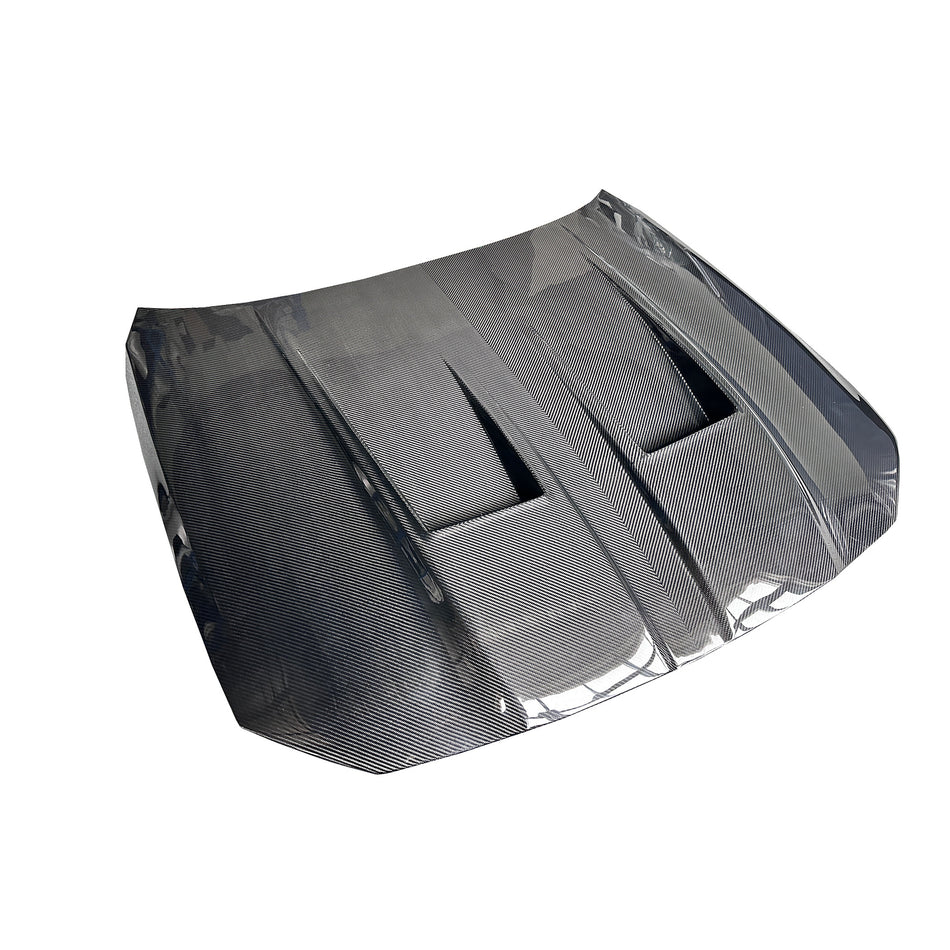 BMW M3 (G80) AP Style Full Replacement Front Bonnet - Carbon