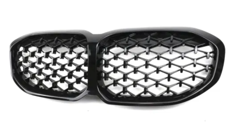 BMW 1 Series (F40) Diamond Style Front Bumper Grille - Gloss Black