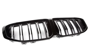 BMW 1 Series (F40) M Performance Double Slat Front Bumper Grille - Gloss Black