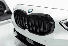 Load image into Gallery viewer, BMW 1 Series (F40) M Performance Double Slat Front Bumper Grille - Gloss Black