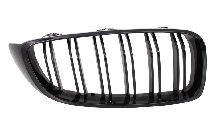 BMW 4 Series (F32) M Performance Dual Slat Front Bumper Grille - Gloss Black