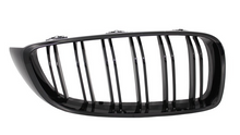 Load image into Gallery viewer, BMW 4 Series (F32) M Performance Dual Slat Front Bumper Grille - Gloss Black