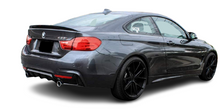 Load image into Gallery viewer, BMW 4 Series (F32) M Performance Rear Bumper Diffuser - Gloss Black