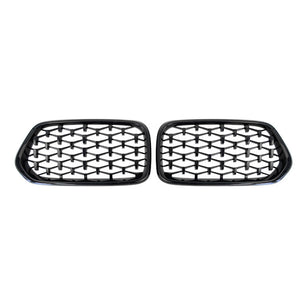 BMW X2 (F39) Diamond Style Front Grille - Gloss Black