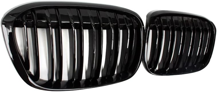 BMW X1 (F48) M Style Double Slat Front Grille - Gloss Black