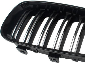 BMW X1 (F48) M Style Double Slat Front Grille - Gloss Black