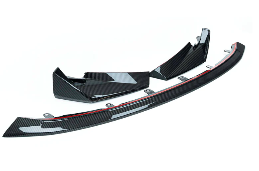 BMW M3 (G80) CSL Style Front Spoiler Lip - Carbon (3pcs)