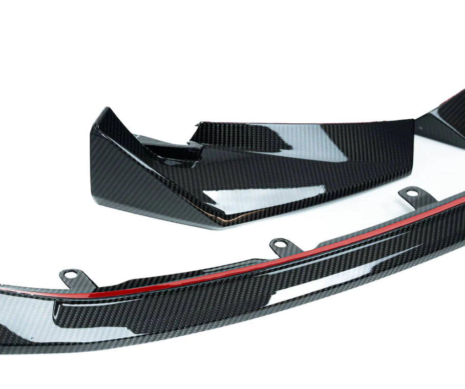 BMW M3 (G80) CSL Style Front Spoiler Lip - Carbon (3pcs)