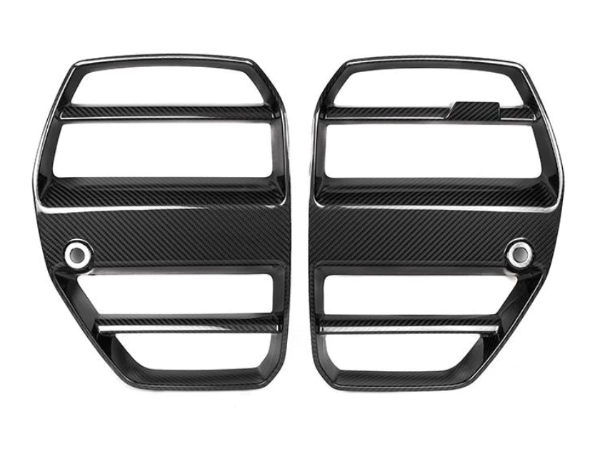 BMW M3 (G80) ST Style Front Bumper Grille - Carbon