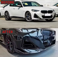 Load image into Gallery viewer, BMW 2 Series (G42) M Performance Front Bumper Spoiler Lip - Gloss Black (3pc)