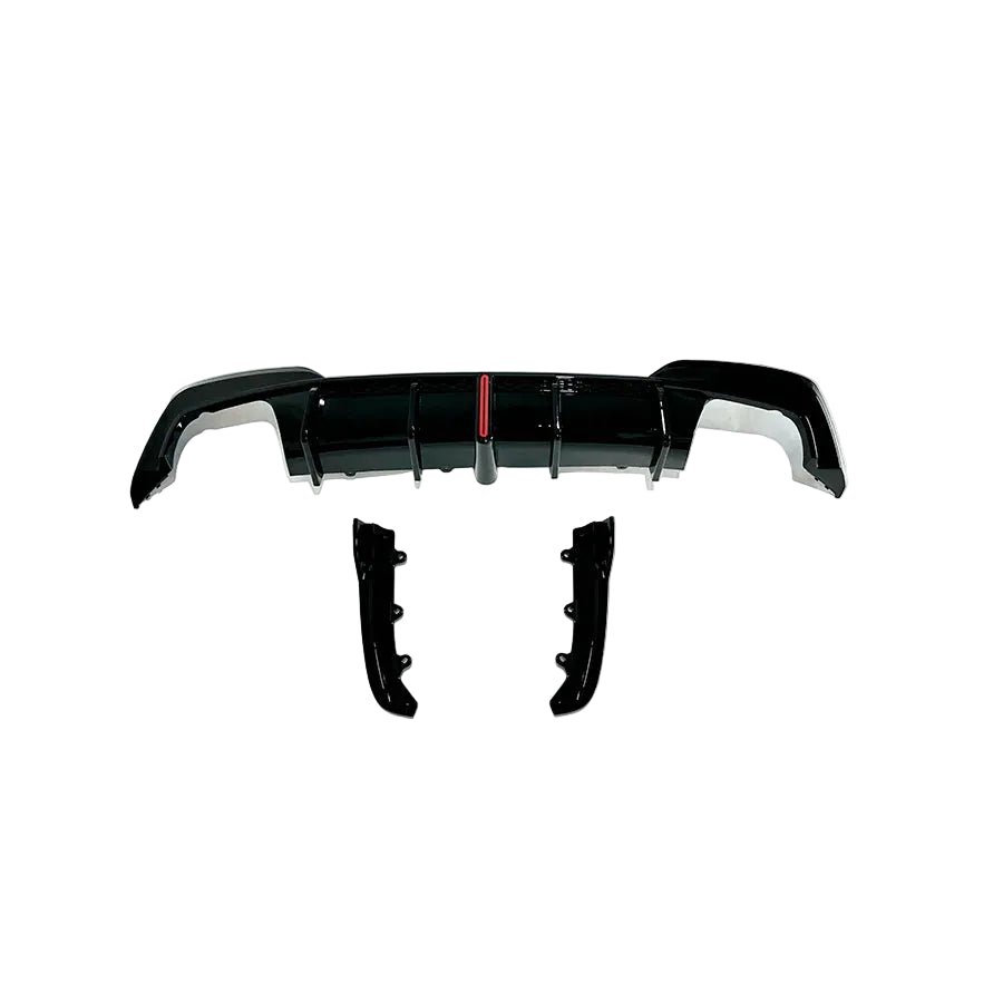 BMW 3 Series (G20) Pre-LCI Rear Bumper Diffuser + Splitter Set - Gloss Black