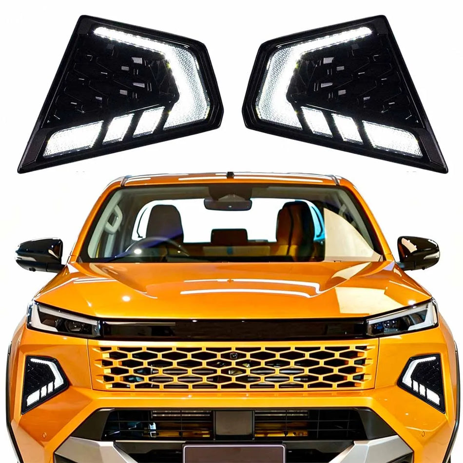 Toyota Hilux 2026+ Front Bumper Daytime Running DRL Fog Light Set