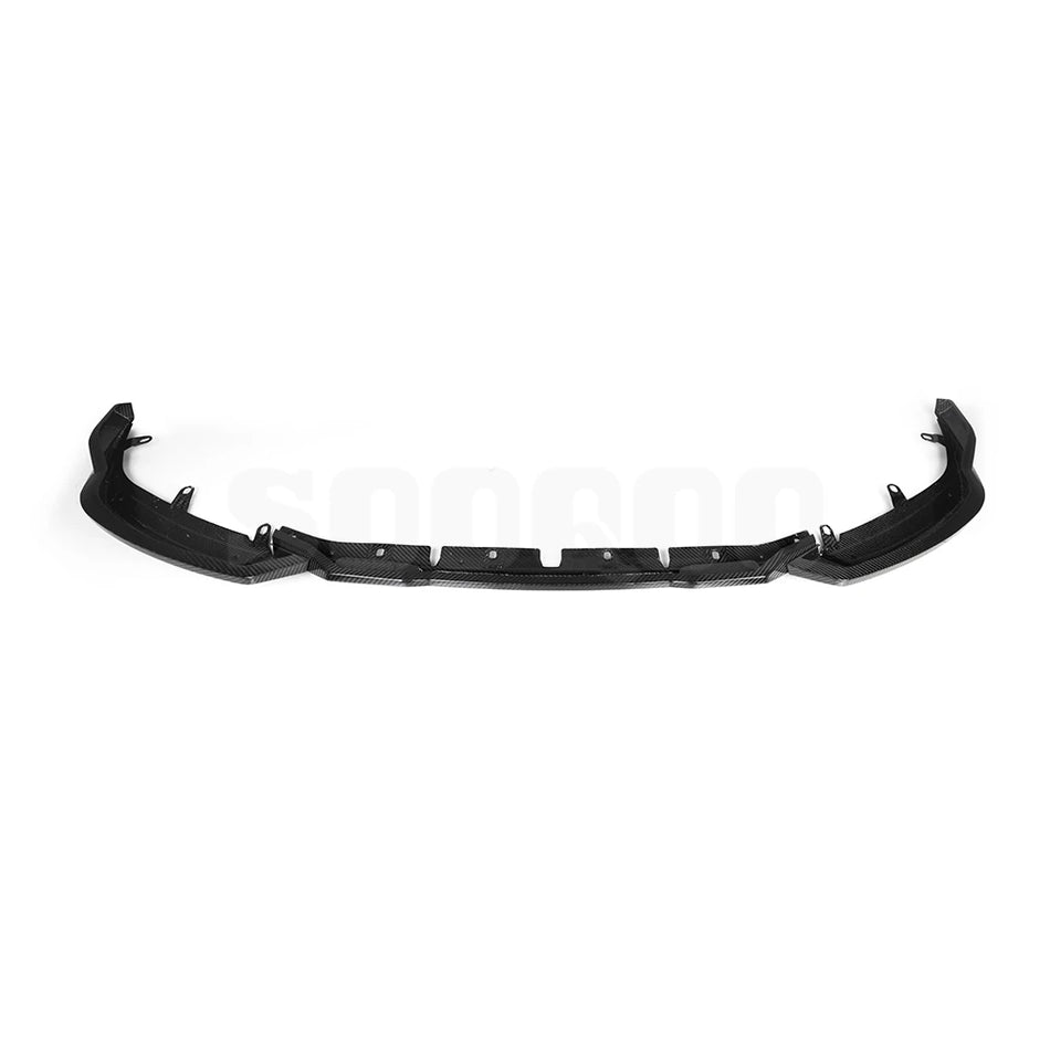 BMW M2 (G87) SOOQOO V2 Front Bumper Spoiler Lip - Dry Carbon (3pc)
