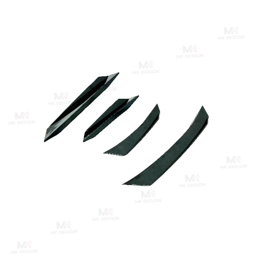 BMW (G20) LCI Custom Front Bumper Side Canards Set - Gloss Black
