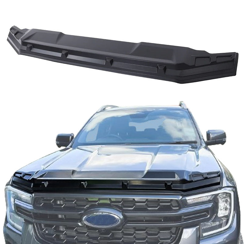 Ford Ranger (T9) ABS Style Front Bonnet Protector Guard - Black