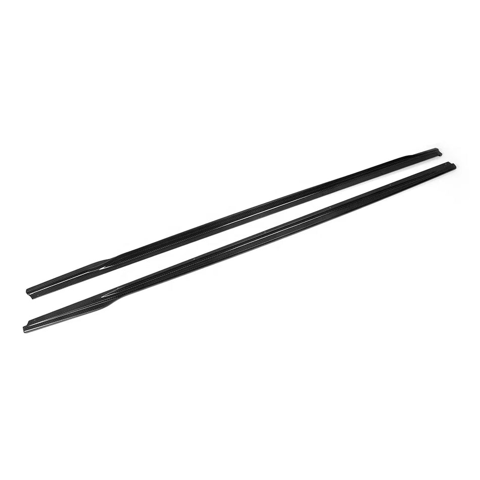 BMW 2 Series (G42) SOOQOO Side Skirt Extension Set - Dry Carbon