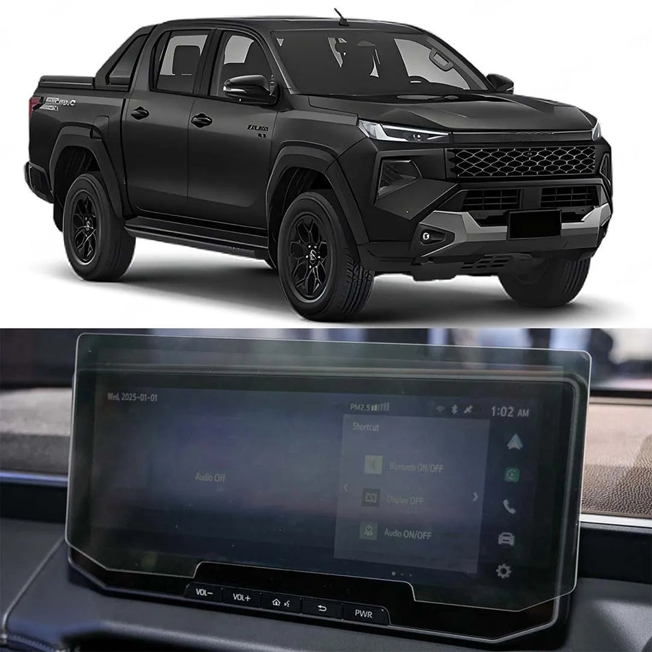 Toyota Hilux 2026+ 12.3inch 9H Tempered Glass Anti Fingerprint Navigation Protective Film