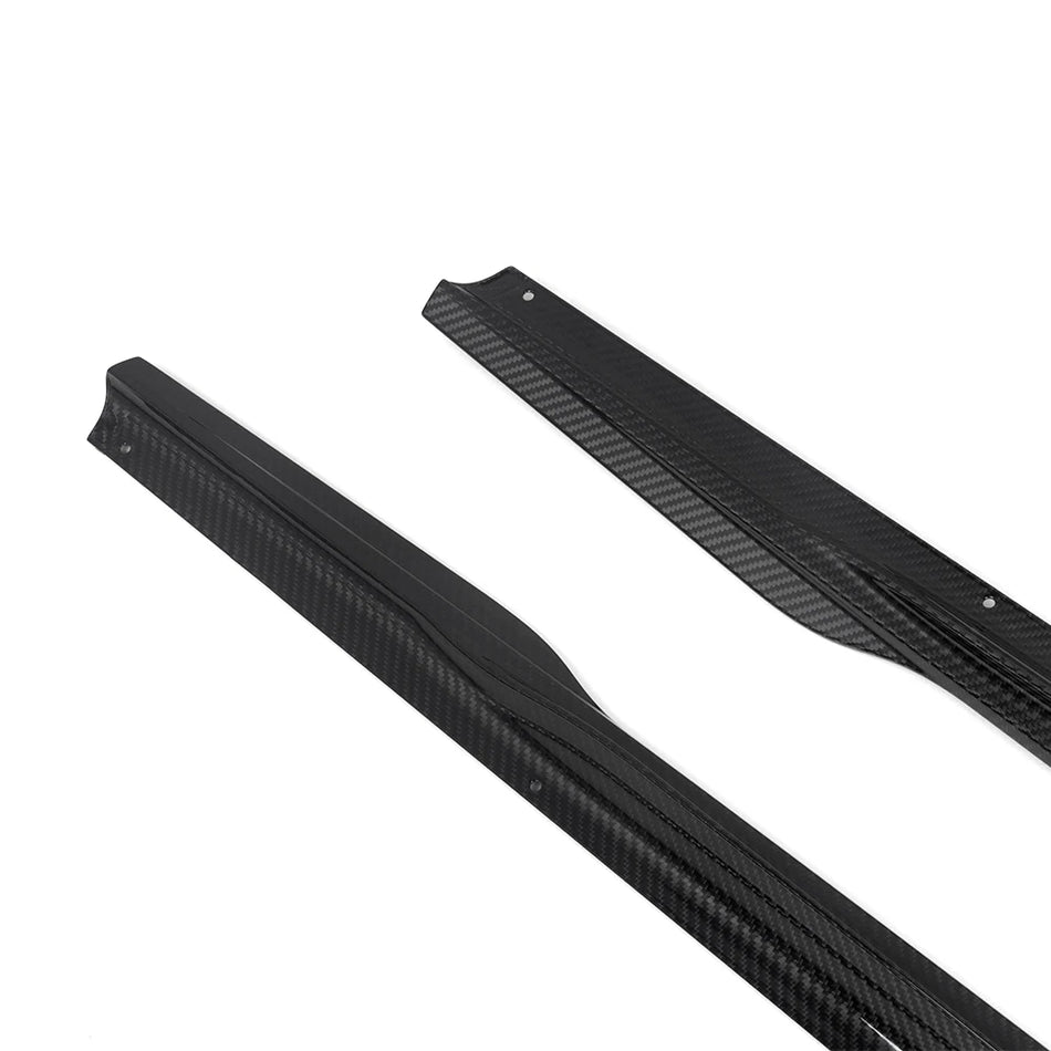 BMW 2 Series (G42) SOOQOO Side Skirt Extension Set - Dry Carbon