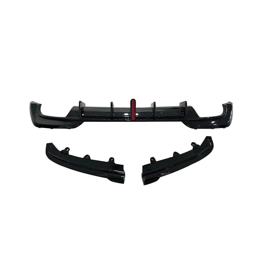 BMW 3 Series (G20) Pre-LCI Rear Bumper Diffuser + Splitter Set - Gloss Black