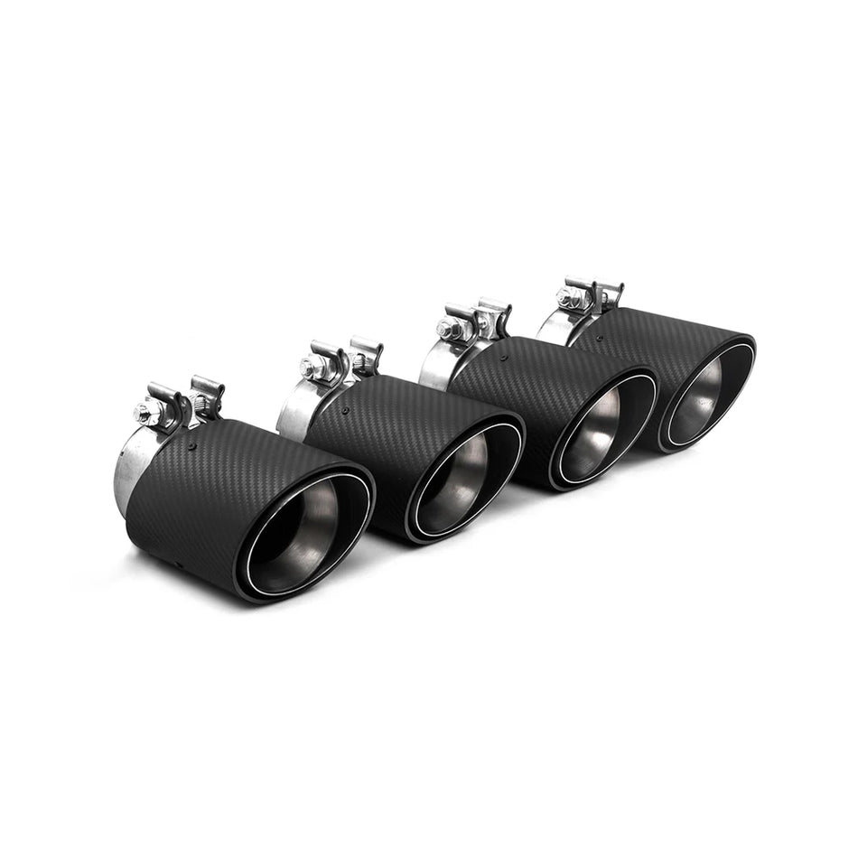 BMW M5 (G90) OEM Style M Exhaust Tips (4pcs) - Dry Carbon