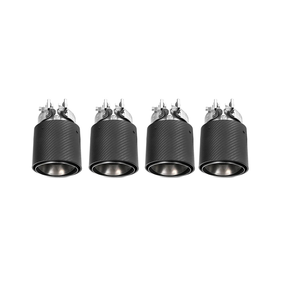 BMW M5 (G90) OEM Style M Exhaust Tips (4pcs) - Dry Carbon