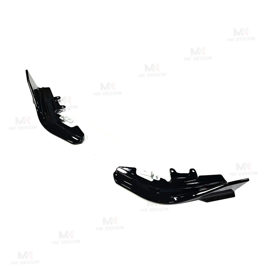 BMW 2 Series (G42) Custom ABS Rear Bumper Winglets - Gloss Black