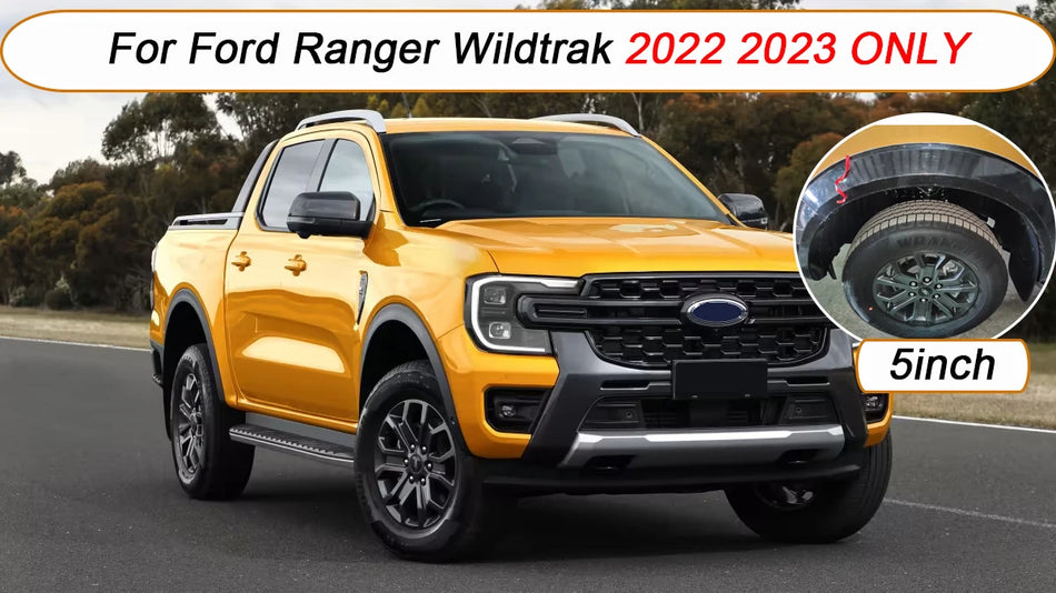 Ford Ranger (T9) Wildtrak Wheel Arch Fender Flare Set - Matt Black