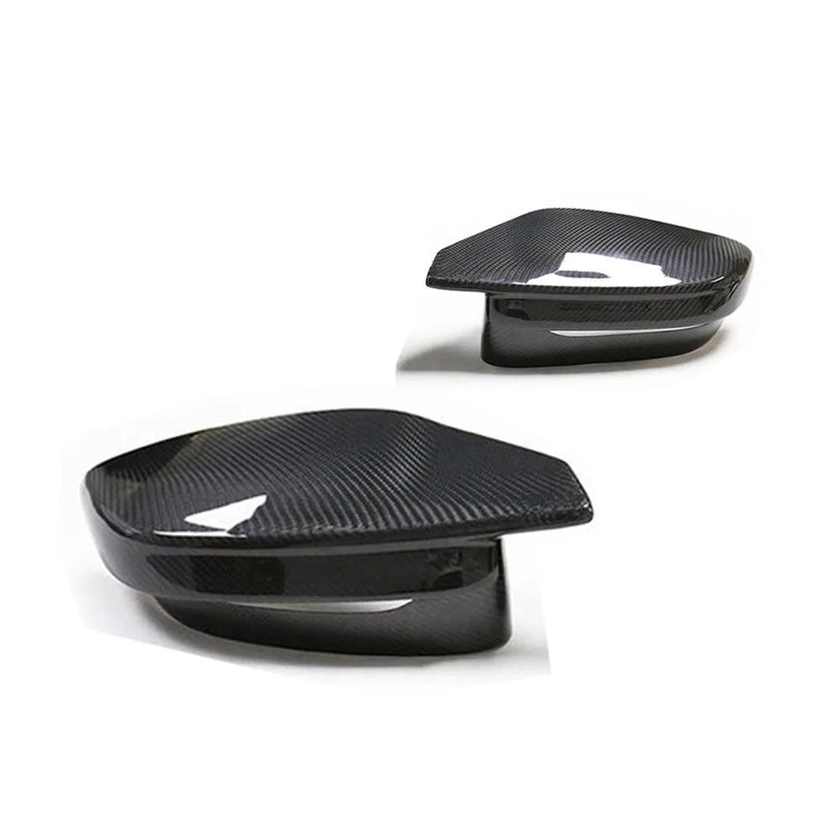 BMW M Series (G8X) RHD Stick-On Side Mirror Cap Set - Dry Carbon