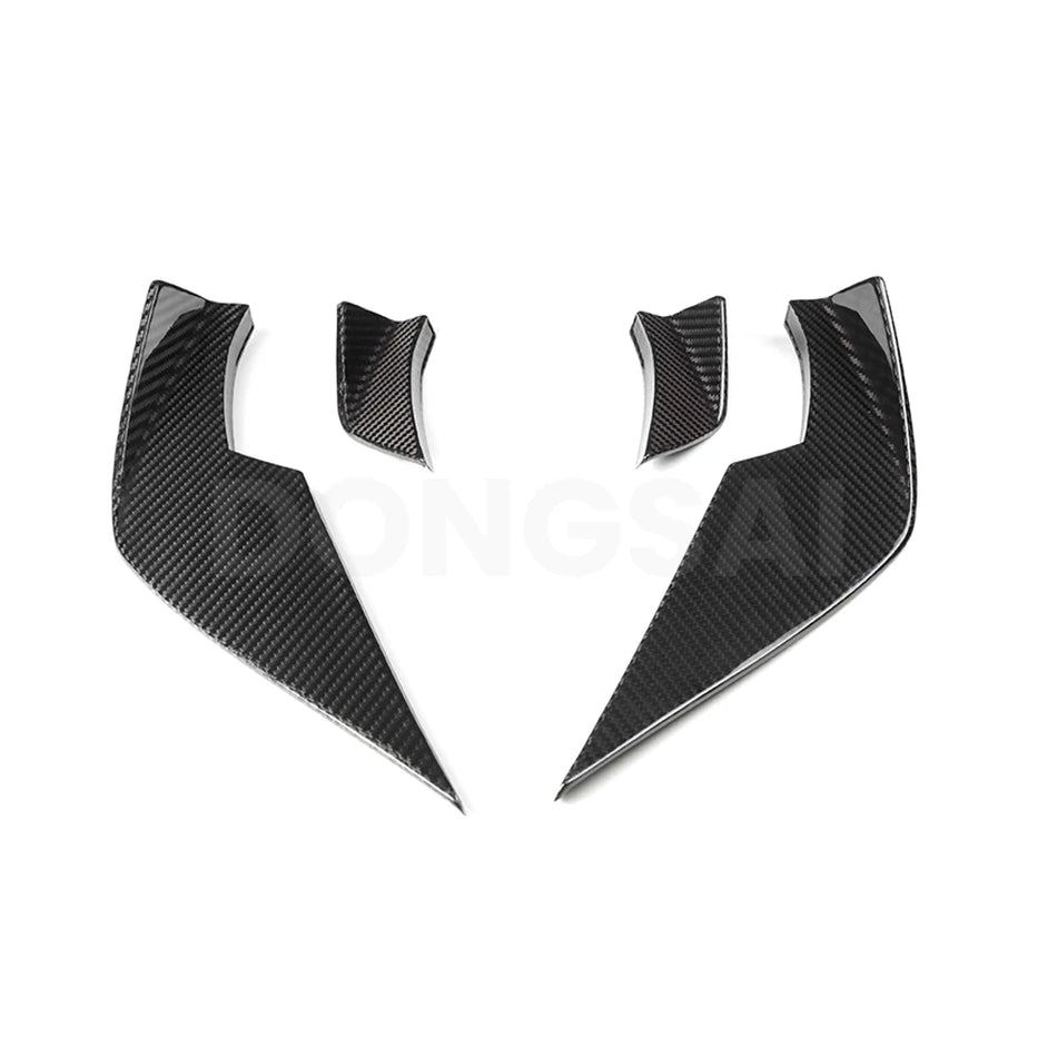 BMW M Series (G8X) M3 M4 VS Style Front Bumper Side Canard Set - Dry Carbon