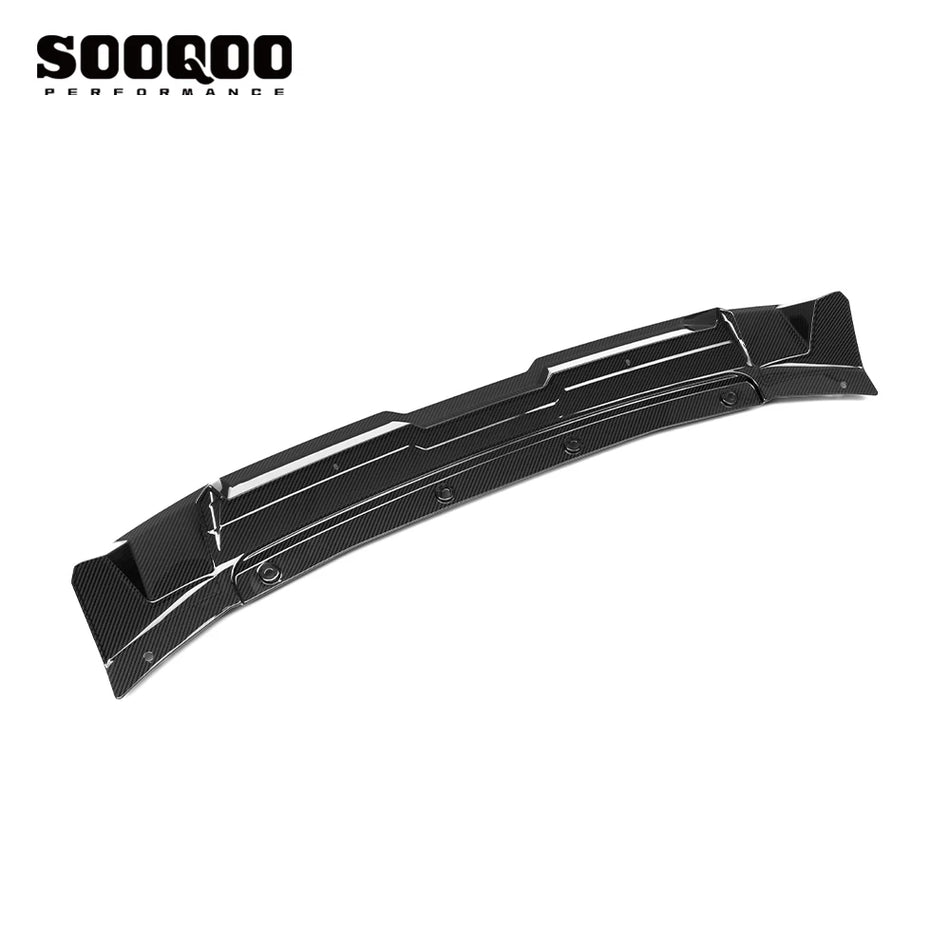 BMW XM (G09) SOOQOO Front Bumper Spoiler Lip -  Dry Carbon Fiber