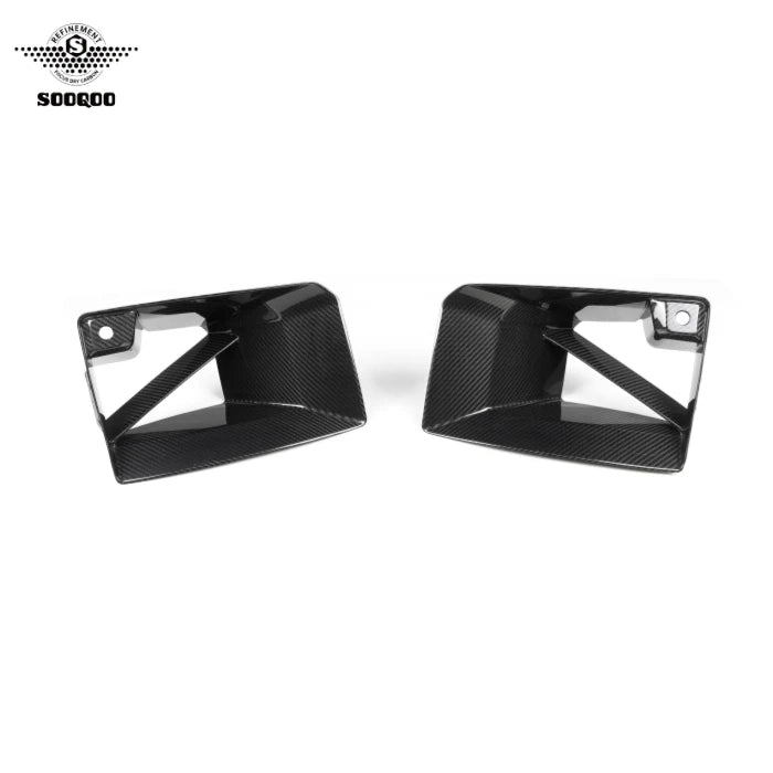 BMW M2 (G87) MP Style Front Bumper Side Air Duct Trim Set - Dry Carbon