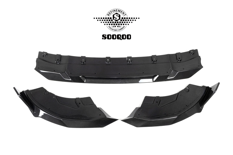 BMW 2 Series (G42) SOOQOO Front Spoiler Lip - Dry Carbon