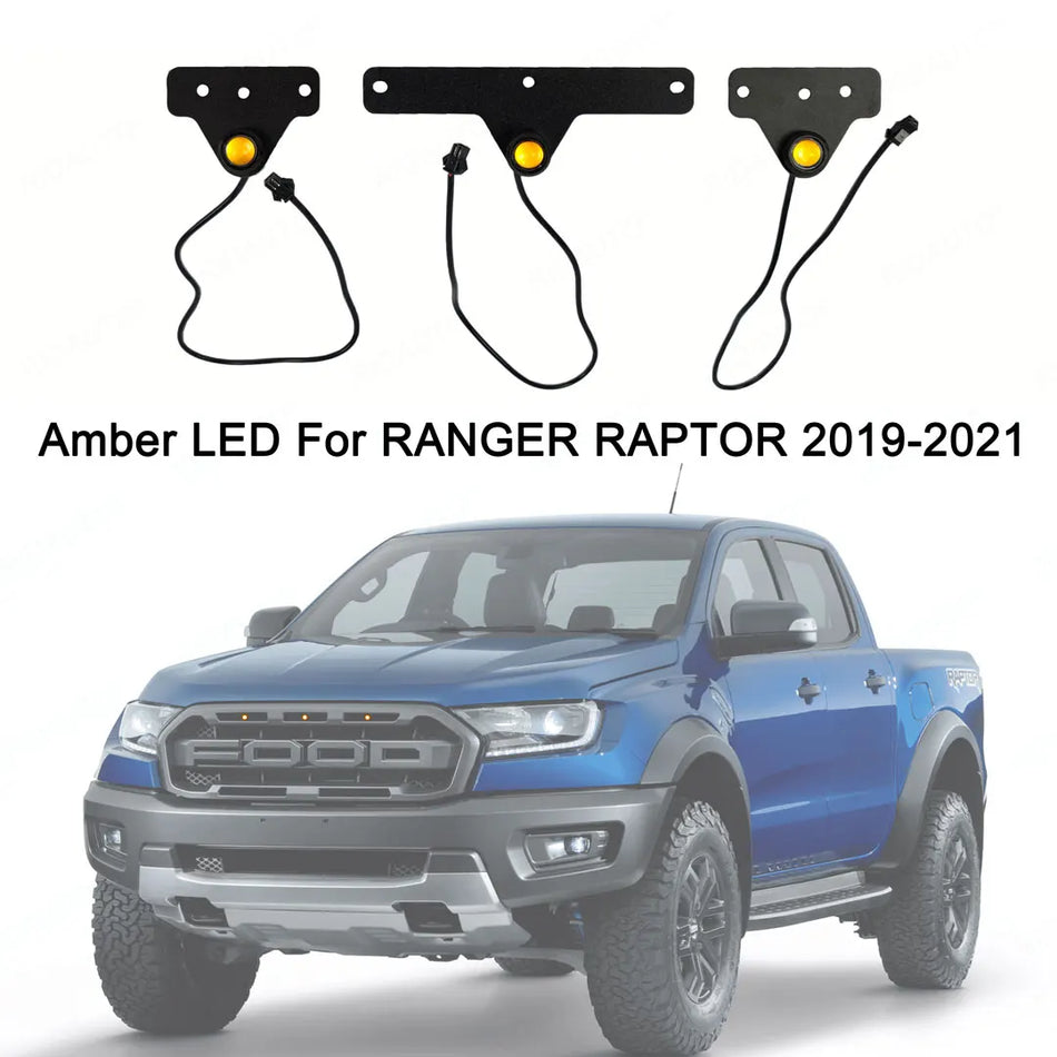 Ford Ranger (T8) Raptor Grille Amber LED Light Kit Fit for the Original Grille