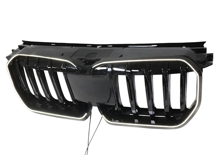 BMW X1 (U11) Singe Slat LED Surround Front Bumper Grille - Gloss Black
