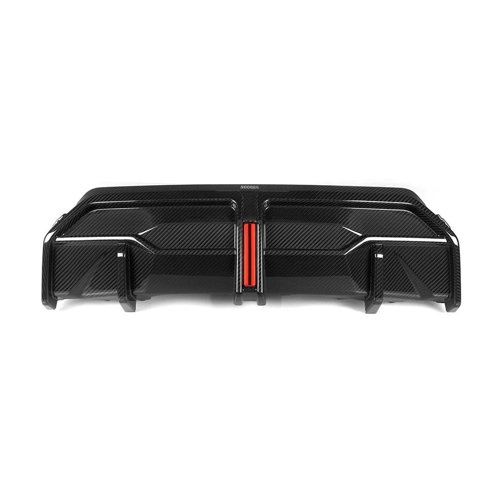 BMW 2 Series (G42) SOOQOO Rear Diffuser + F1 LED Brake Light - Dry Carbon