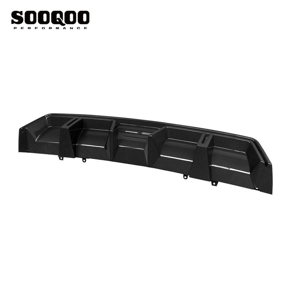 BMW XM (G09) SOOQOO Rear Bumper Diffuser - Dry Carbon Fiber (3pcs)