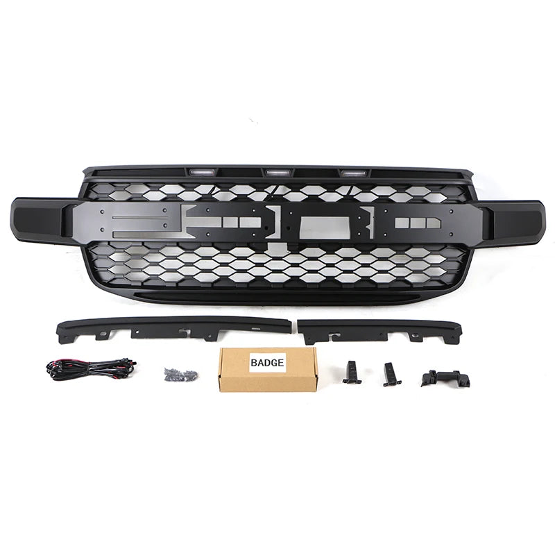 Ford Ranger (T9) Raptor Style Front Bumper Grille + LED Light Kit