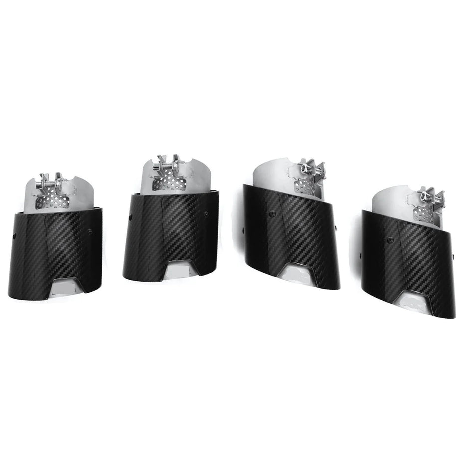 BMW M Series (G8X) Stainless Steel Exhaust Tip - Carbon Brushed Silver