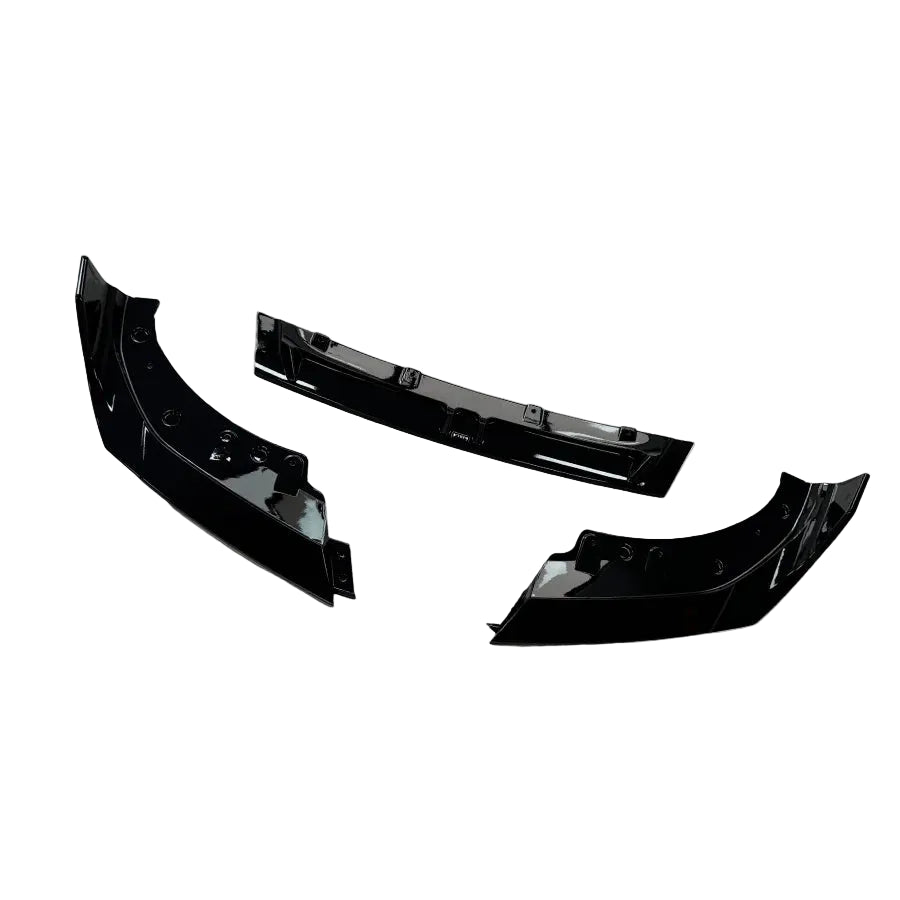 BMW 4 Series (G22) Custom Front Lip Spoiler - Gloss Black