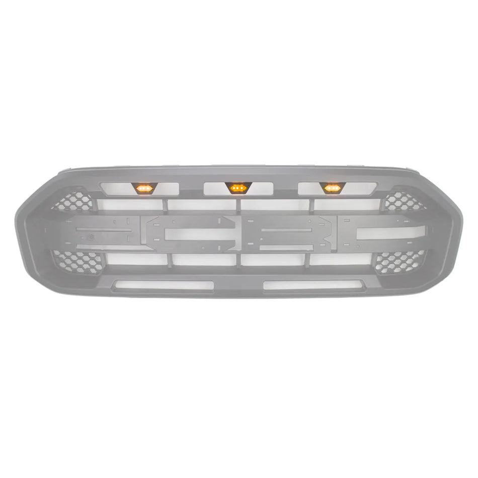 Ford Ranger (T8) Raptor Style Universal 3 Amber LED Grille Light Kit