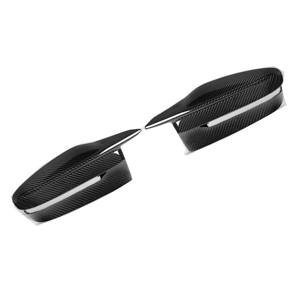 BMW M Series (G8X) RHD Stick-On Side Mirror Cap Set - Dry Carbon