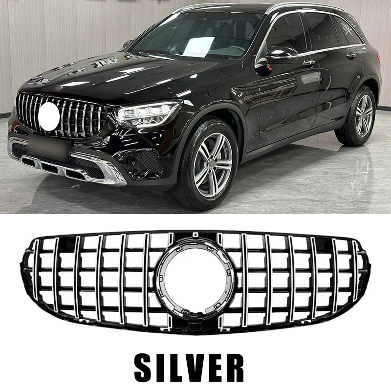 Mercedes GLC-Class (X253) GT Style Front Bumper Grille - Silver