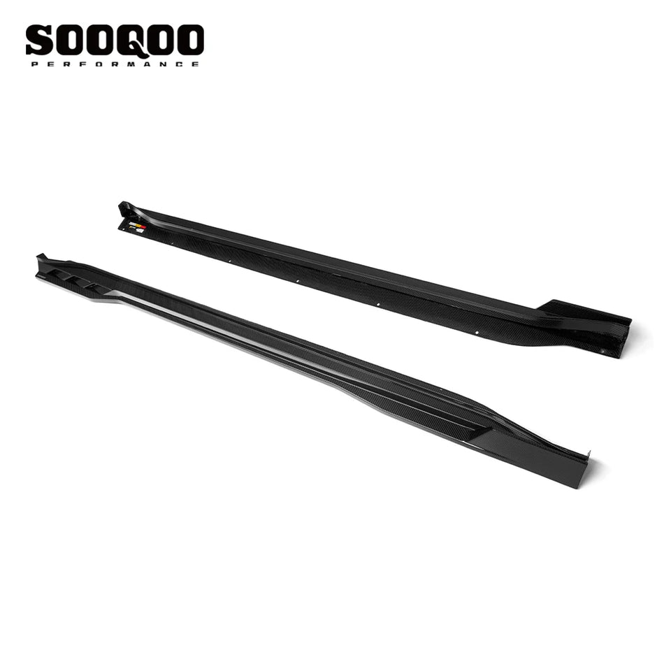 BMW XM (G09) SOOQOO Side Skirt Extension Set- Dry Carbon Fiber